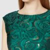 Gina Bacconi Jacquard-Kleid Cocktailkleid, Grün