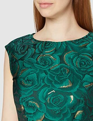 Gina Bacconi Jacquard-Kleid Cocktailkleid, Grün