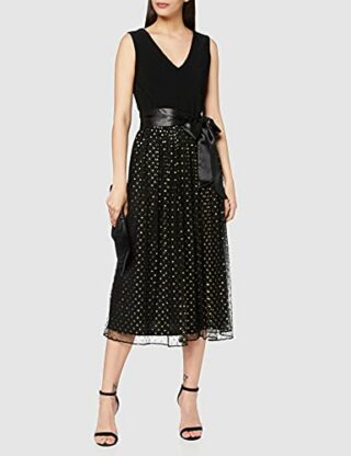 Gina Bacconi Jersey- und Spotkleid, Cocktailkleid, Schwarz