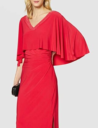 Gina Bacconi Keana Jersey-Maxikleid, Cocktailkleid, Rot
