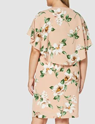 Gina Bacconi Leyna Cocktailkleid aus Georgette mit Blumenmuster, Pink