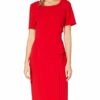 Gina Bacconi Lilianna Cocktailkleid aus Crepe, Rot