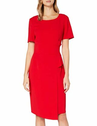 Gina Bacconi Lilianna Cocktailkleid aus Crepe, Rot