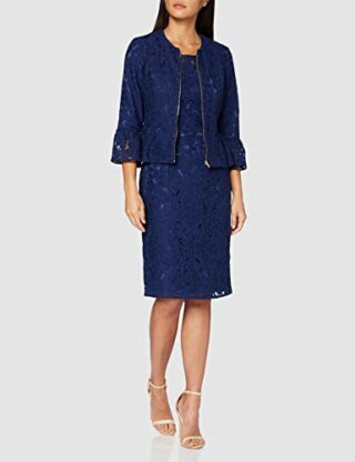 Gina Bacconi Mariana Spitzenkleid mit Jacke, Blau