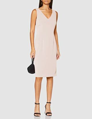 Gina Bacconi Merna Etuikleid aus Crêpe Cocktailkleid, Beige
