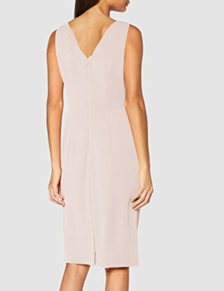 Gina Bacconi Merna Etuikleid aus Crêpe Cocktailkleid, Beige