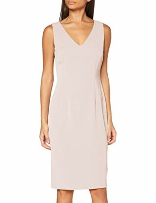 Gina Bacconi Merna Etuikleid aus Crêpe Cocktailkleid, Beige
