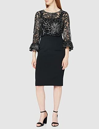 Gina Bacconi Overtop-Kleid, Cocktailkleid, Schwarz
