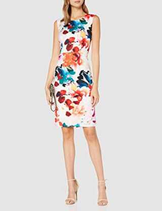 Gina Bacconi Salma Etuikleid mit Blumenmuster, Bunt
