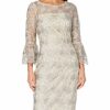 Gina Bacconi Theora Etuikleid Cocktailkleid, Beige