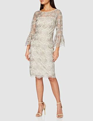 Gina Bacconi Theora Etuikleid Cocktailkleid, Beige