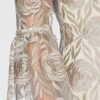 Gina Bacconi Theora Etuikleid Cocktailkleid, Beige