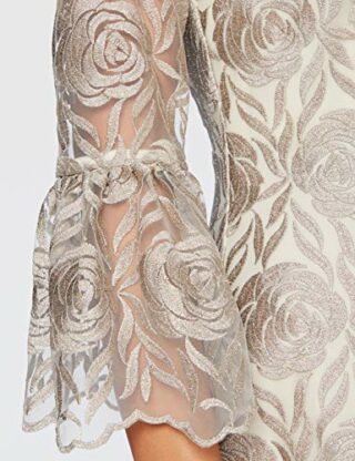 Gina Bacconi Theora Etuikleid Cocktailkleid, Beige