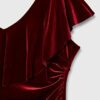 Gina Bacconi Velvet Maxi Samtkleid Cocktailkleid, Lila