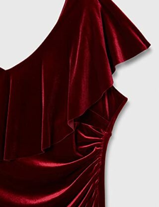 Gina Bacconi Velvet Maxi Samtkleid Cocktailkleid, Lila