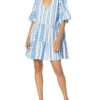 Graham & Spencer Madelina Jacquard-Kleid, Blau