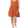 Graham & Spencer Tracy Spaghetti-Trägerkleid mit Blumenmuster, Rot