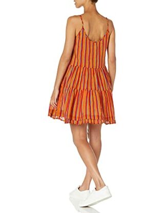 Graham & Spencer Tracy Spaghetti-Trägerkleid mit Blumenmuster, Rot