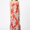 HALLHUBER Maxikleid mit Blumenprint, Bunt