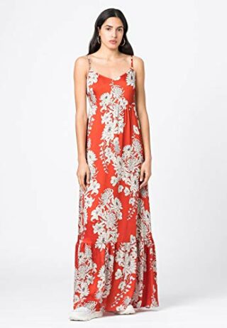 HALLHUBER Maxikleid mit Blumenprint, Bunt