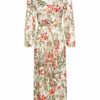 HALLHUBER Maxikleid mit Lilienprint, Bunt