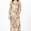 HALLHUBER Maxikleid mit Lilienprint, Bunt