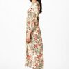 HALLHUBER Maxikleid mit Lilienprint, Bunt
