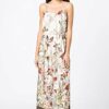 HALLHUBER Maxikleid mit Wiesenblumenprint, Bunt
