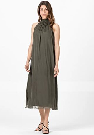 HALLHUBER Midikleid aus Seidenchiffon, Grau