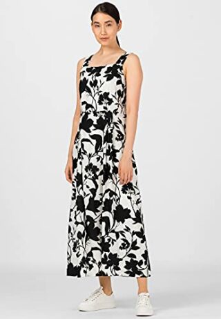 HALLHUBER Midikleid mit Floralprint, Bunt