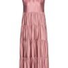 HALLHUBER Midikleid mit Stufenvolants, Pink
