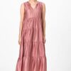 HALLHUBER Midikleid mit Stufenvolants, Pink