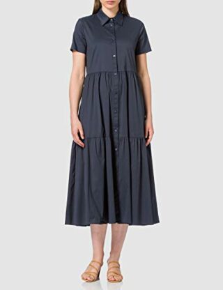 HUGO Ennish 10211515 01 Hemdblusenkleid, Blau