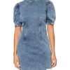 HUGO Gretchen Cocktailkleid, Jeanskleid, Blau