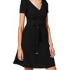 HUGO Kimiras Cocktailkleid, Schwarz