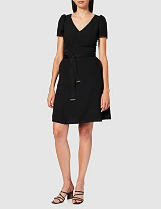 HUGO Kimiras Cocktailkleid, Schwarz