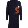 Highmoor Strickkleid mit Fuchs, Blau