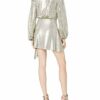 House of Harlow 1960 Aniela Mini Kleid, Silber