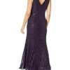 Ignite Abendkleid mit Pailletten, Lila