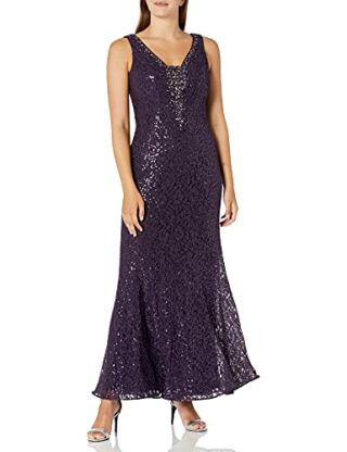 Ignite Abendkleid mit Pailletten, Lila