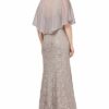 Ignite Evenings Cape-Kleid mit Pailletten-Spitze, Beige