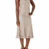 Ignite Evenings Cape-Kleid mit Pailletten-Spitze, Beige