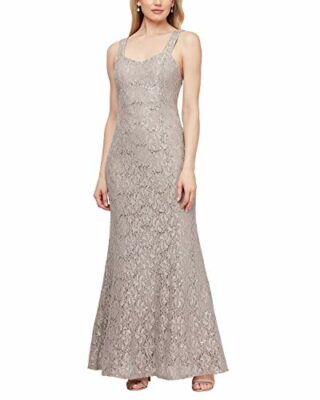 Ignite Evenings Cape-Kleid mit Pailletten-Spitze, Beige
