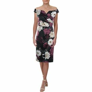 Ignite Tunikakleid aus Stretch-Satin, Schwarz