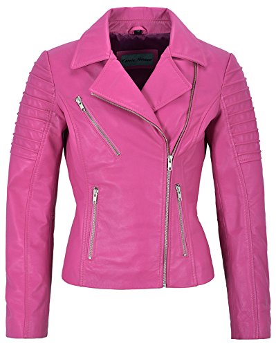 Jessica ALBA 9334 Lederjacke Damen, Pink Jessica ALBA 9334 Lederjacke Damen, Pink