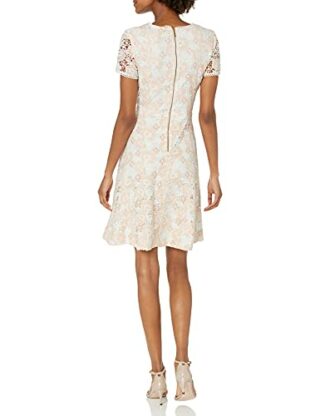 KARL LAGERFELD Paris Abendkleid mit Spitze, Beige