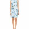 KARL LAGERFELD Paris Applique Shift Dress Kleid, Periwinkle Multi, Bunt