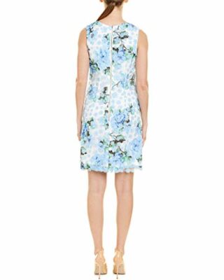 KARL LAGERFELD Paris Applique Shift Dress Kleid, Periwinkle Multi, Bunt