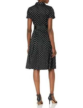 KARL LAGERFELD Paris Hemdkleid aus Baumwolle, Schwarz
