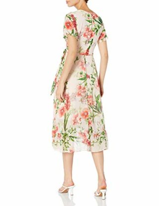 KARL LAGERFELD Paris Kurzärmliges Midikleid, Bunt